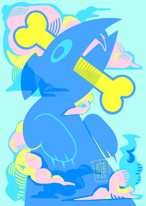 Doggy Bone: A6 Postcard