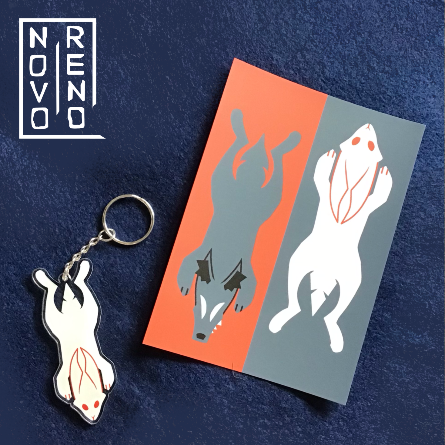 TAPESTRY SERIES: Wolf and Bunny A6 Postcard