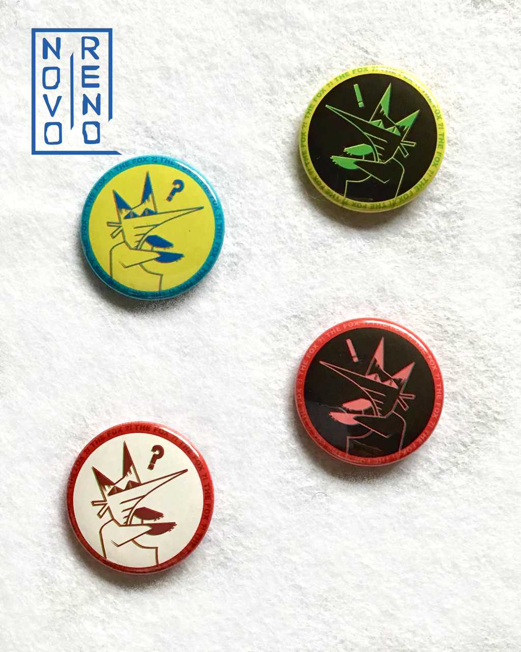 THE FOX ?! SERIES: 38mm Pin Badges
