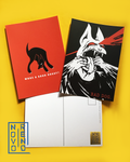 GOOD BAD DOG - A6 Postcard
